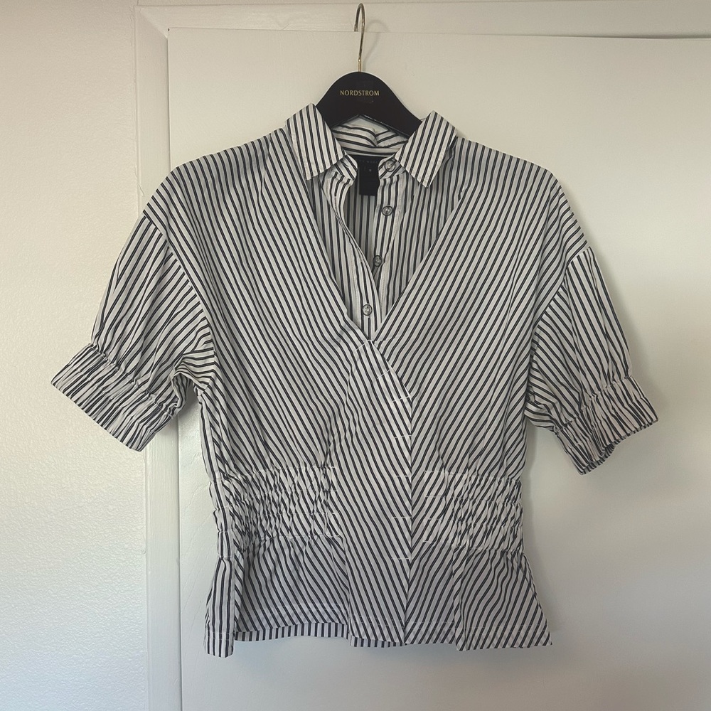 Marc by Marc Jacobs Black and White striped blouse